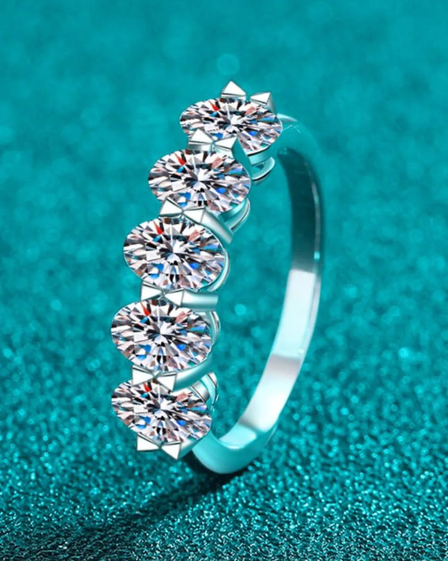 2.5 Carat Moissanite 925 Sterling Silver Ring 