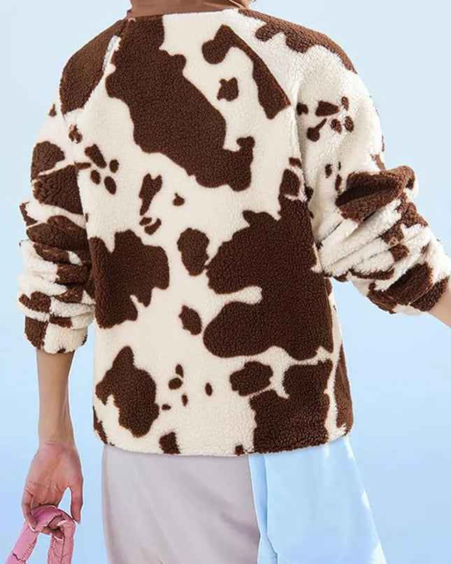 Pocketed Half Snap Sherpa Jacket