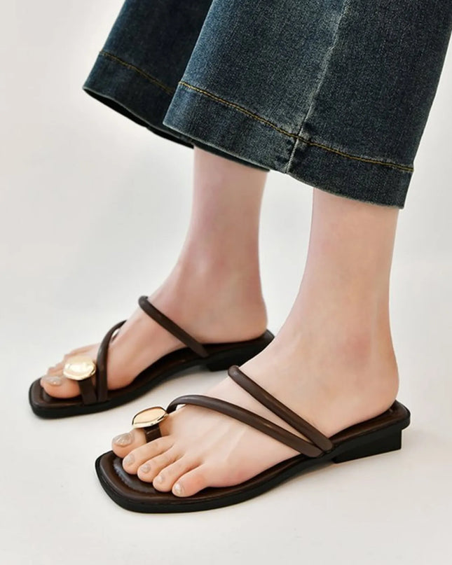 PU Leather Summer Sandals 