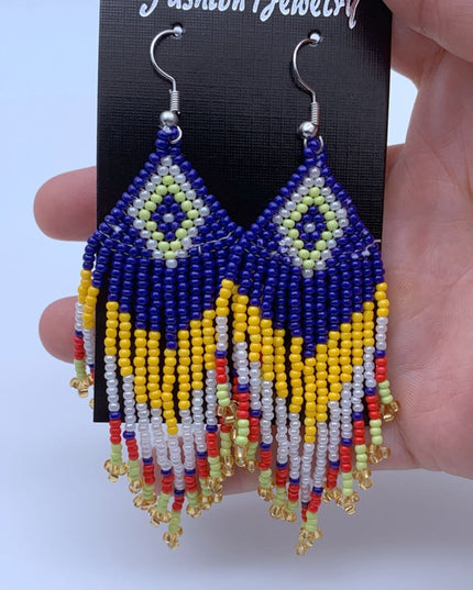 Beaded Dangle Earrings 