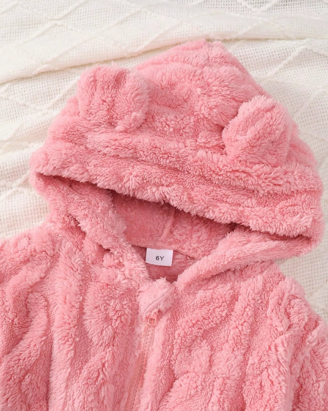 Children's Zip Up Hooded Fleece Outerwear