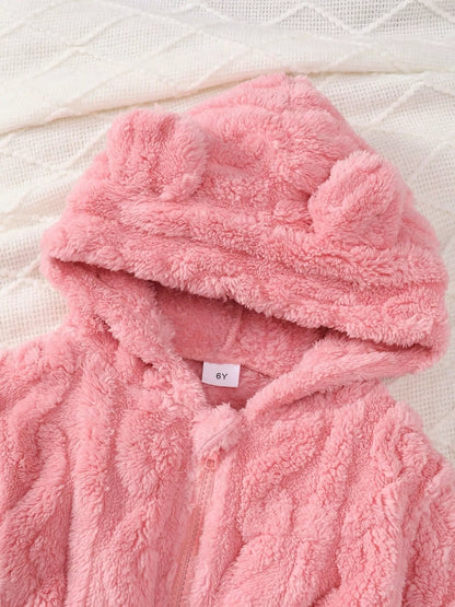 Children's Zip Up Hooded Fleece Outerwear