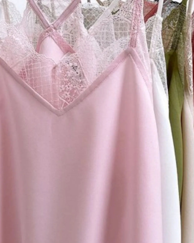 BiBi Lace Cami Solid Tank Top