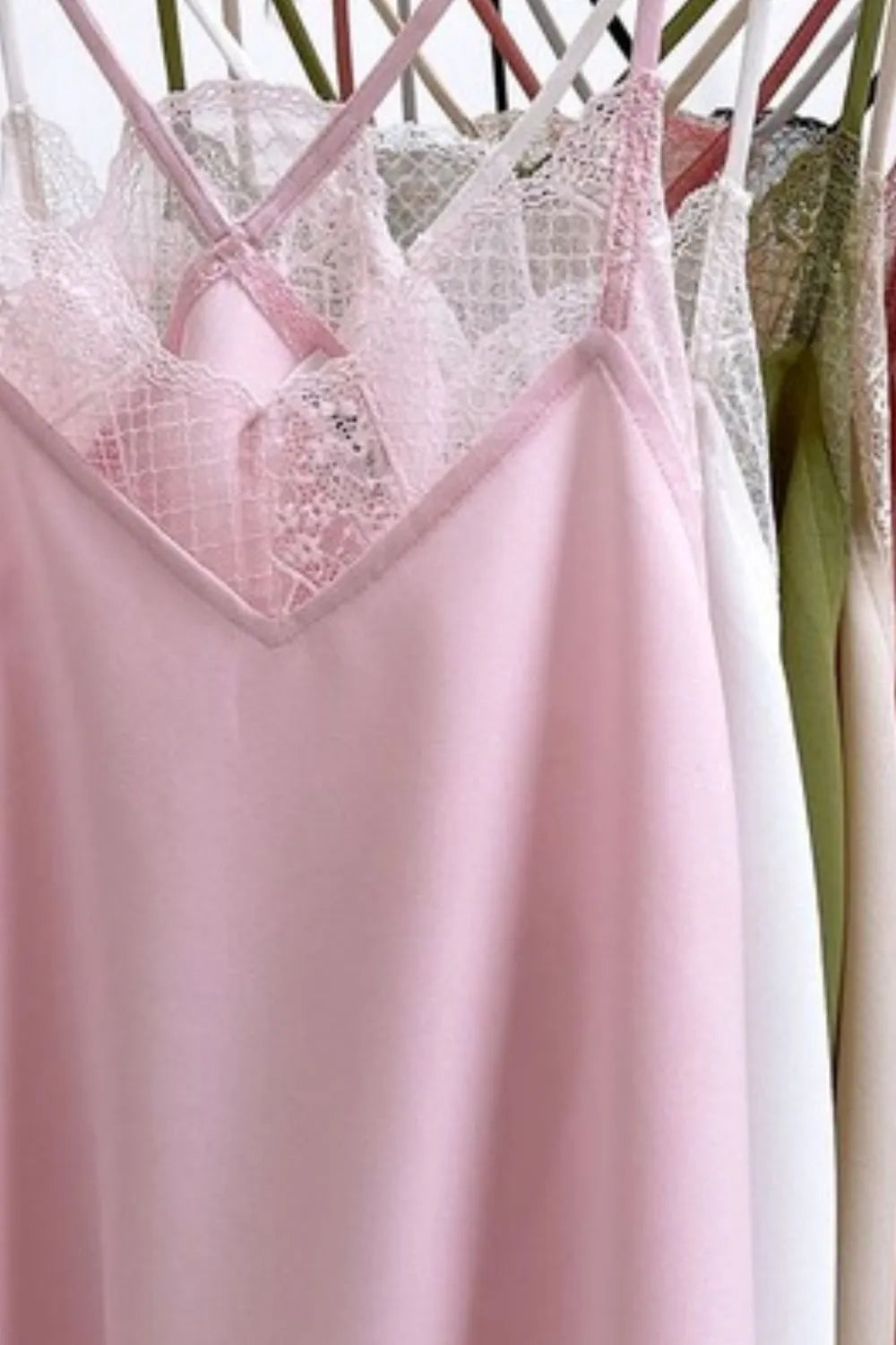 BiBi Lace Cami Solid Tank Top