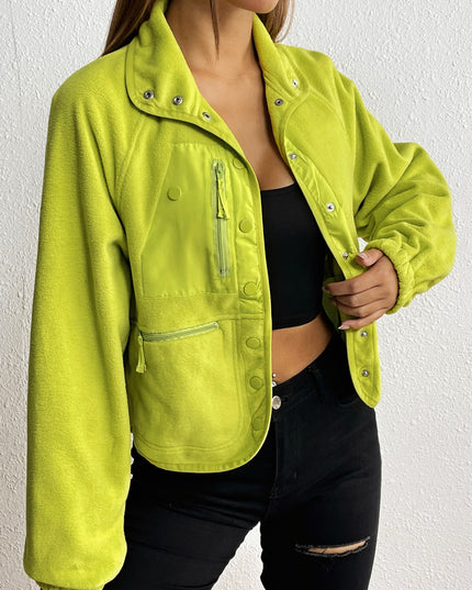 Snap Down Collared Jacket