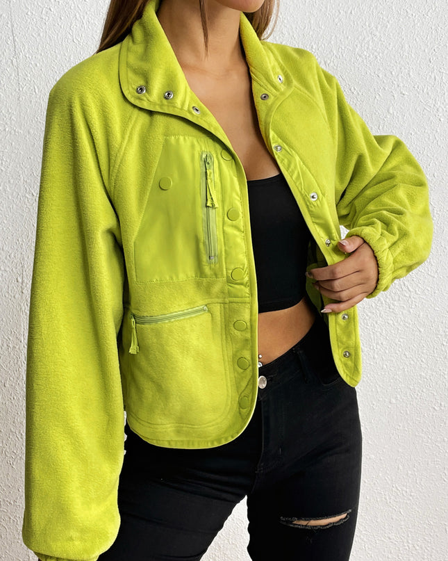 Snap Down Collared Jacket