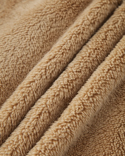 Plaid Contrast Dropped Shoulder Coat