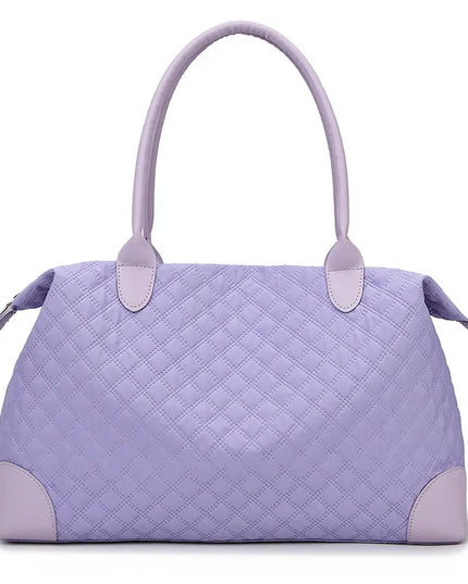 Large Oxford Travel Bag Blue Purple One Size