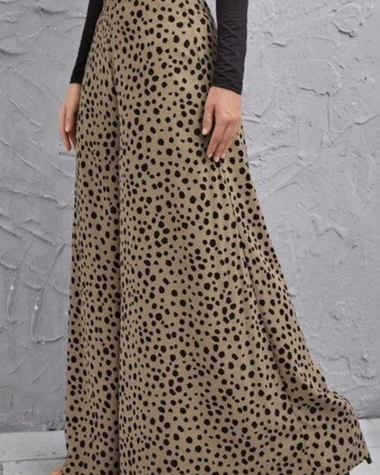 Animal Print High-Rise Culottes