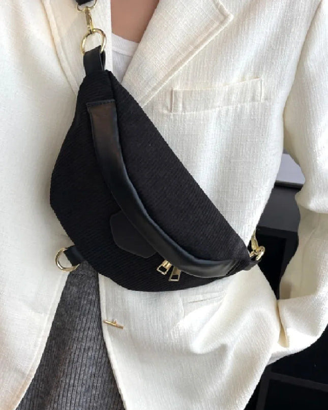 Zenana Corduroy Crossbody Bag with Removable Strap