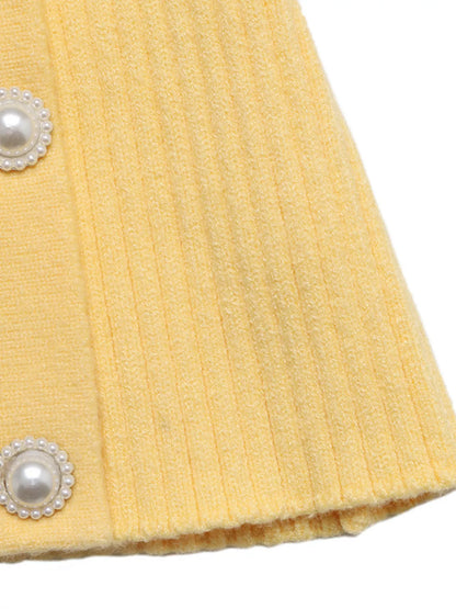 Asymmetrical Ribbed Button Up Cardigan