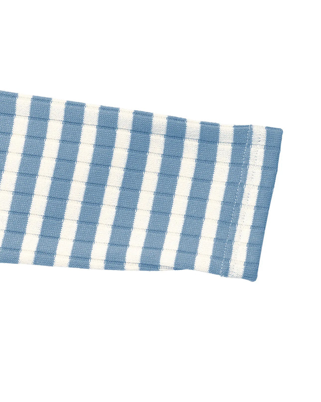 Striped Square Neck Long Sleeve Top and Pants Lounge Set