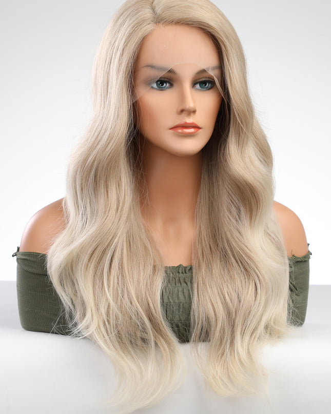 13*2" Lace Front Wigs Synthetic Long Wave 25" 150% Density