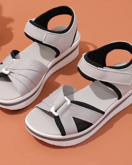 Platform Wedge Sandals with Ankle Strap 