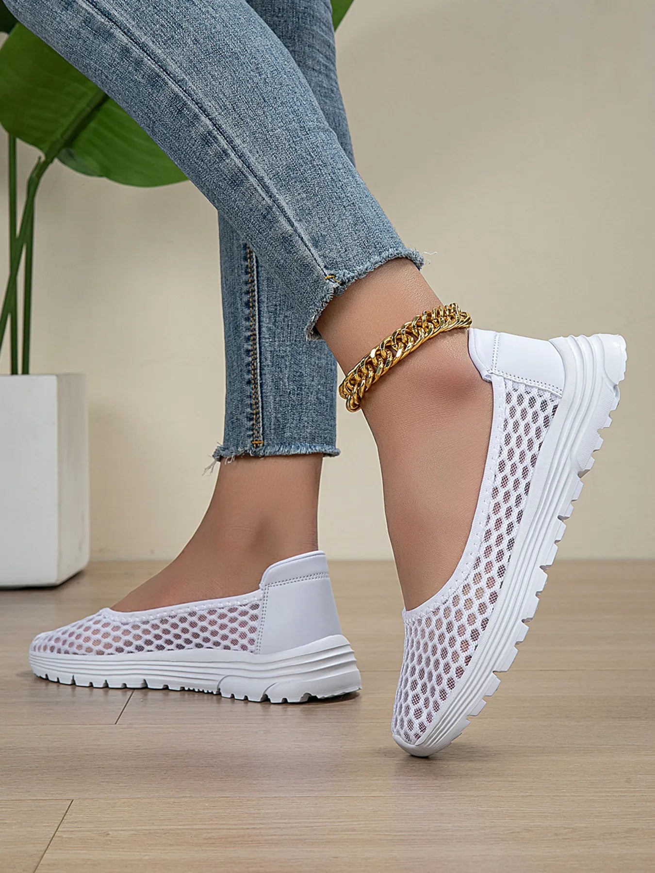 Breathable Mesh Slip-Ons 