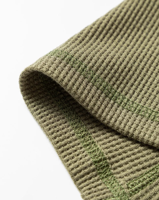 Button Front Contrast Trim Top