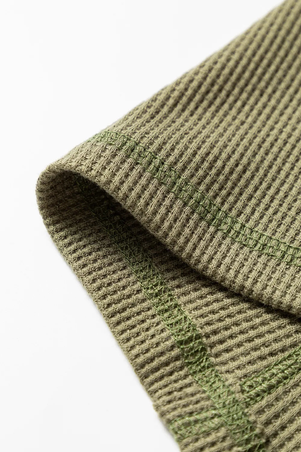 Button Front Contrast Trim Top