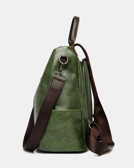 PU Leather Backpack Bag