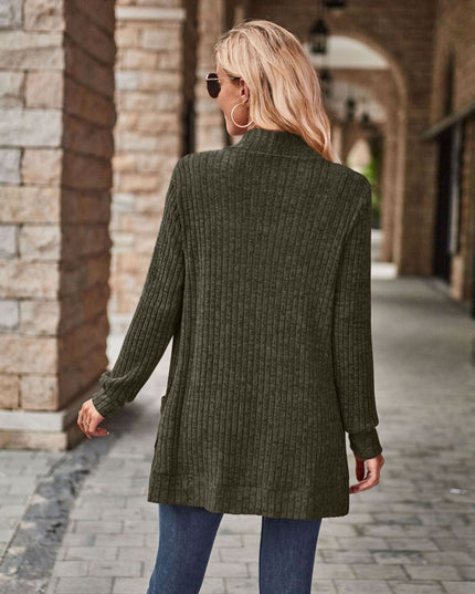 Open Front Cardigan with Pockets