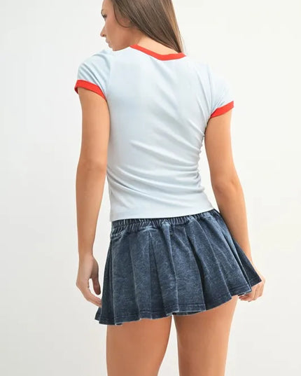 MONO B Contrast Trim Fitted Baby T-Shirt