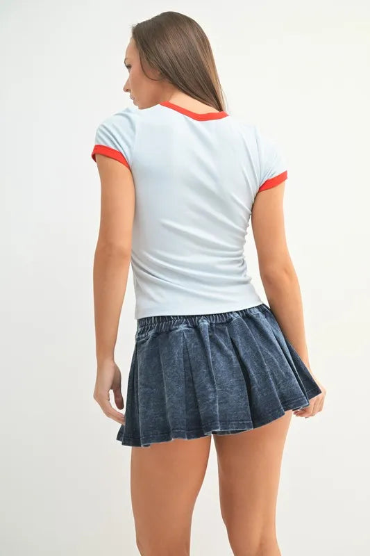 MONO B Contrast Trim Fitted Baby T-Shirt