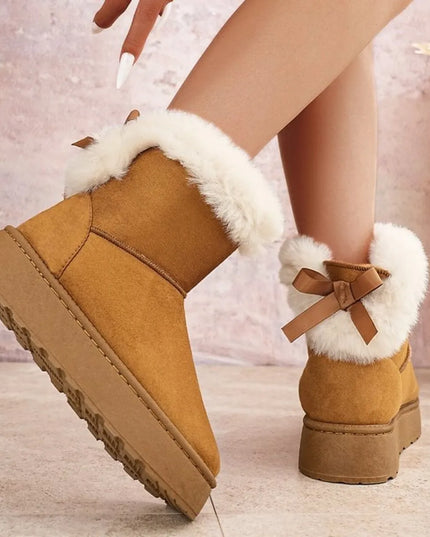 Round Toe Platform Boots