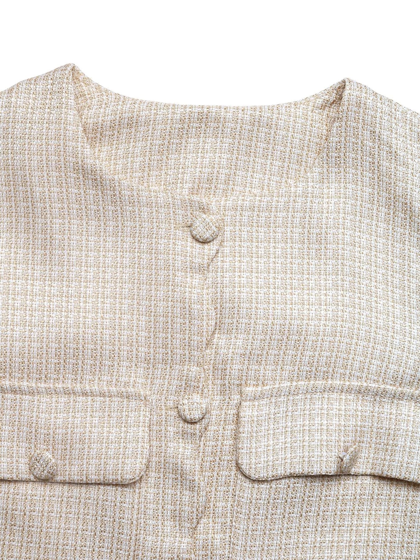 Button-Front Jacket with Pocket Details