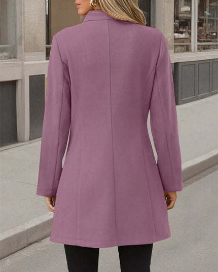 Button Up Long Sleeve Coat