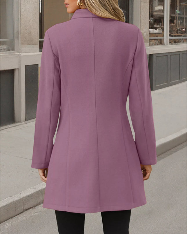 Button Up Long Sleeve Coat