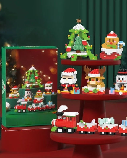 Compatible With Small Particles Christmas Building Blocks Suit Children Assembled Christmas Tree Toys Santa Claus