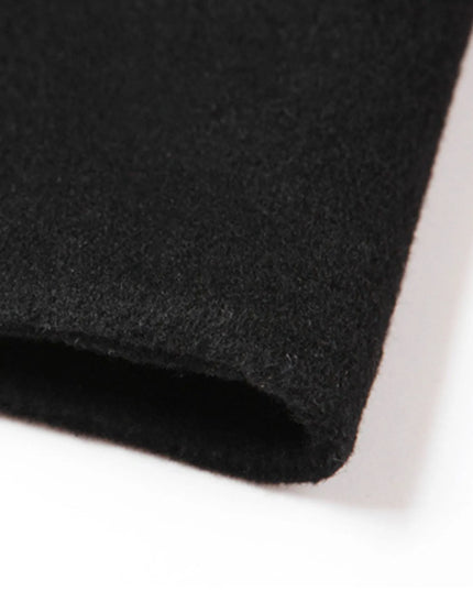 Men's Plus Size Double-Breasted Longline Coat