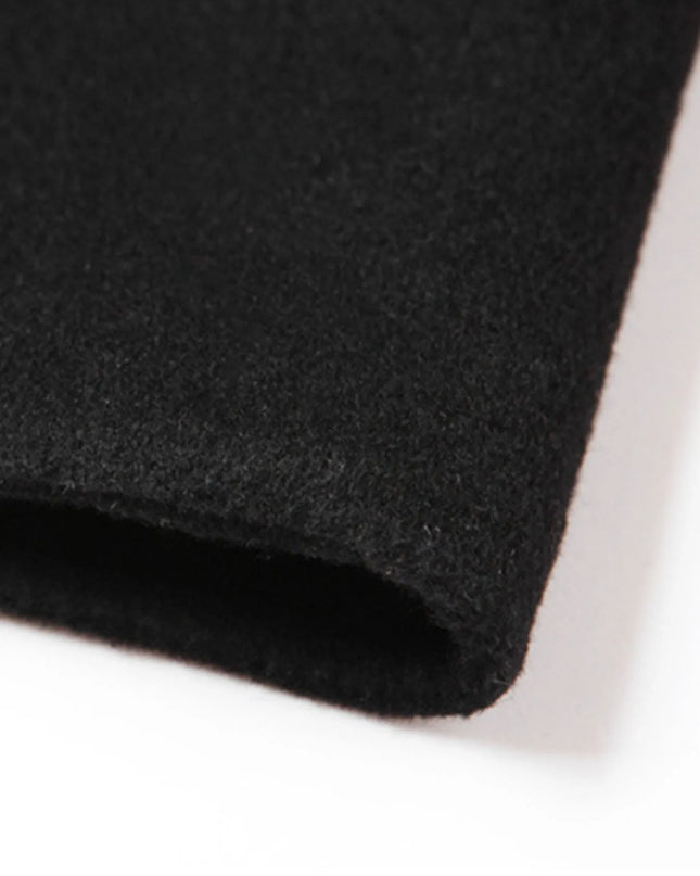 Men's Plus Size Double-Breasted Longline Coat