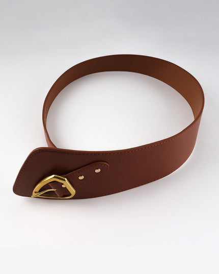 Irregular PU Leather Belt