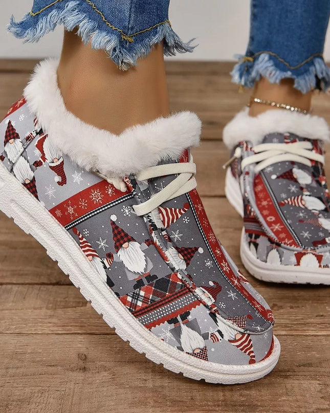 Christmas Round Toe Loafers