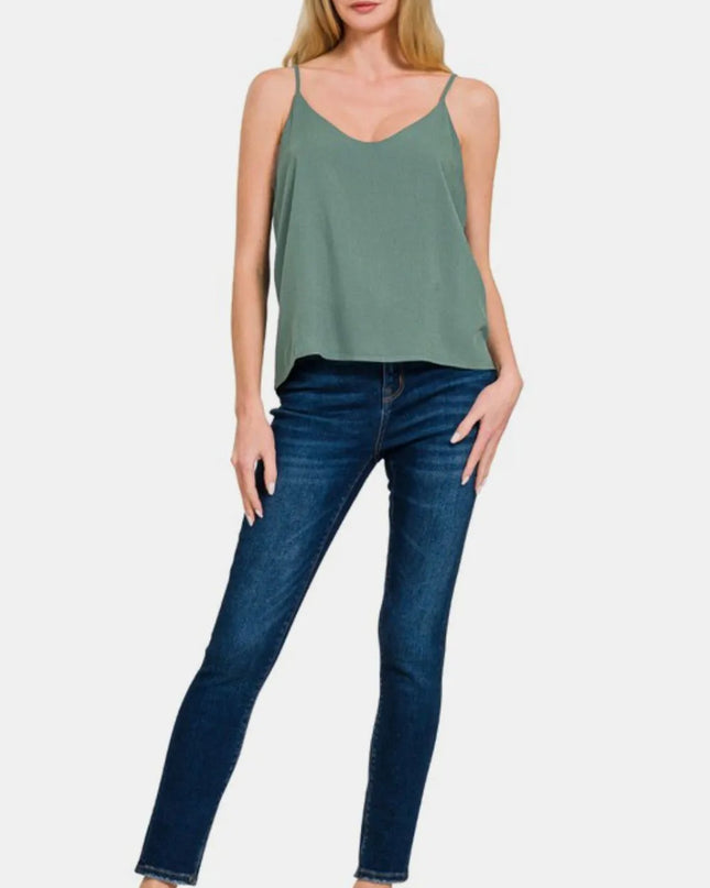 Zenana Two Layered Spaghetti Strap Cami