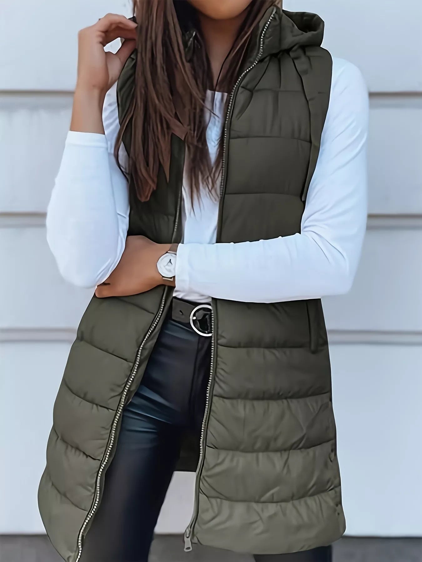 Zip Up Hooded Winter Coat