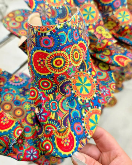 Toe Loop Flats Sandals Canary Yellow