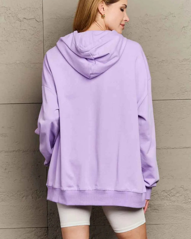 Full Size Drawstring Long Sleeve Hoodie