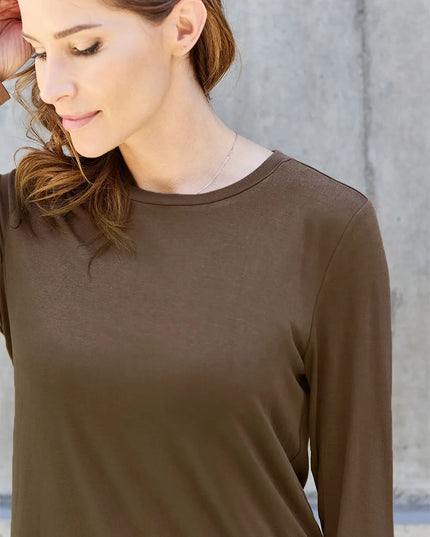 Basic Bae Full Size Round Neck Long Sleeve Top