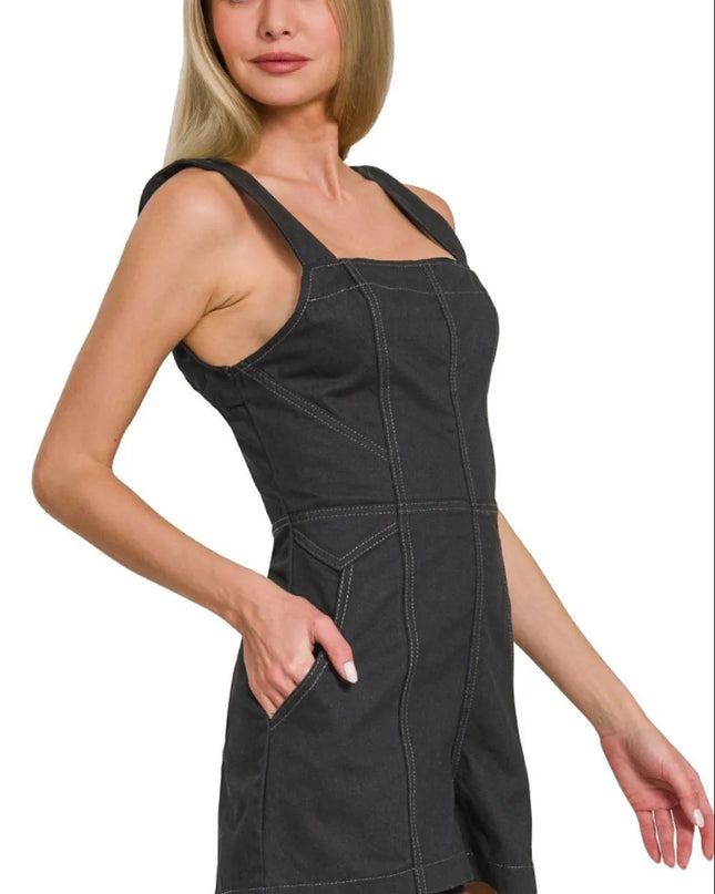 Zenana Tie Back Romper