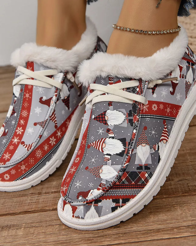 Christmas Round Toe Loafers