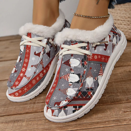 Christmas Round Toe Loafers