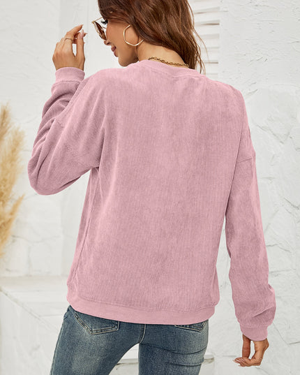 Faceless Gnome Graphic Drop Shoulder Sweatshirt