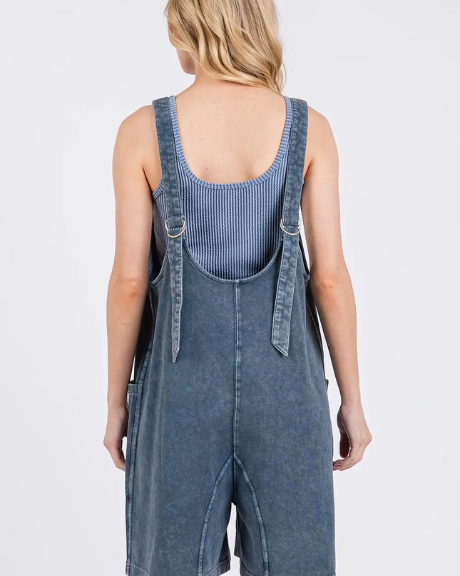 Mittoshop Low Scoop Neck Tank Washed French Terry Romper