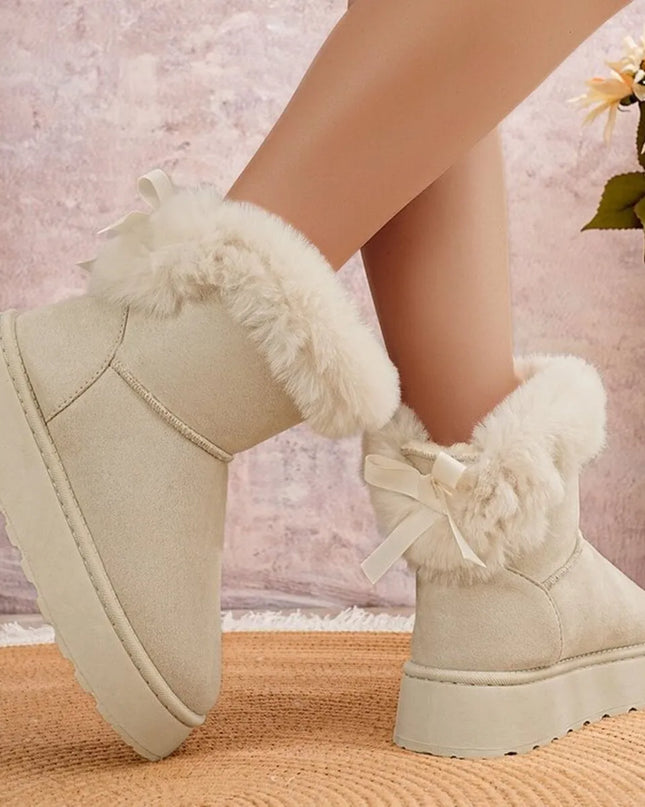 Round Toe Platform Boots