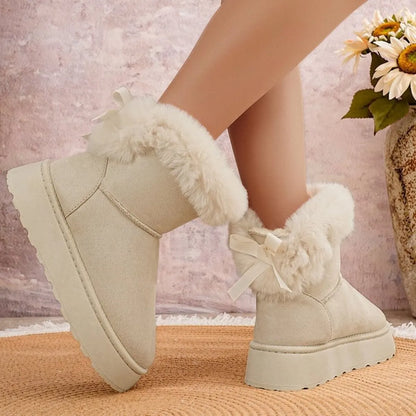 Round Toe Platform Boots