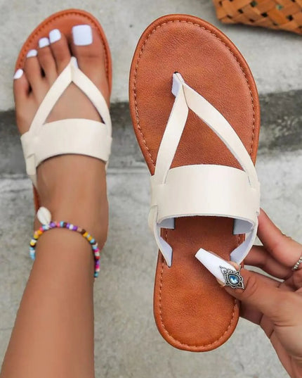 Toe Post Flats Sandals 