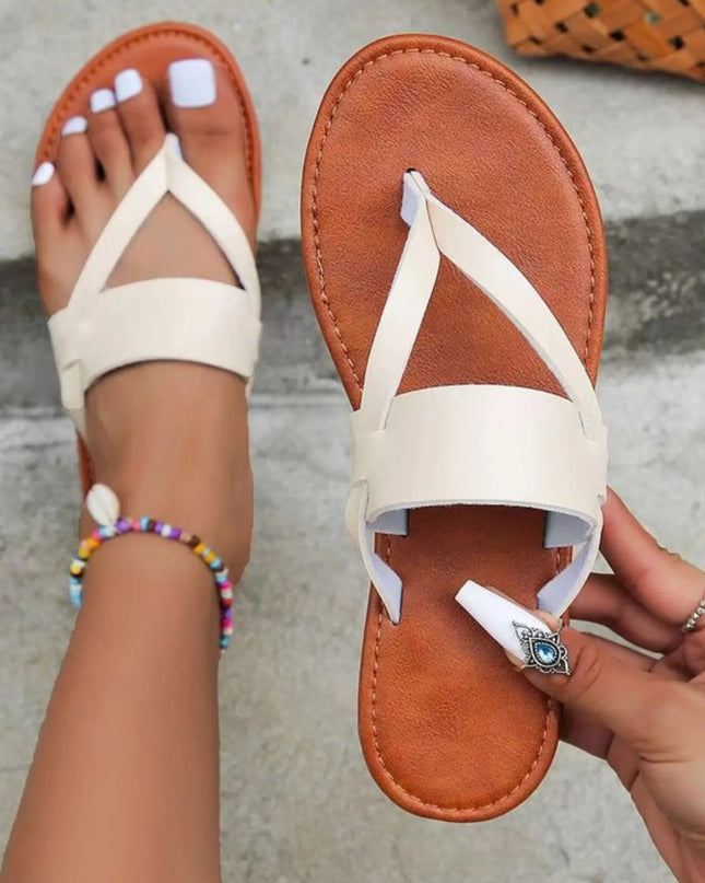Toe Post Flats Sandals 
