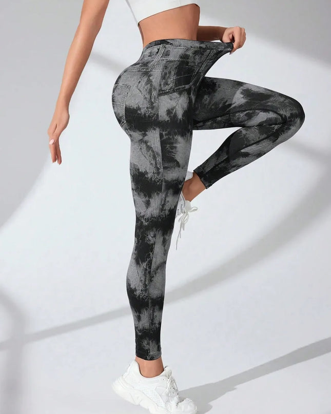 Tie-Dye High Waist Active Leggings