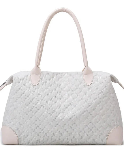 Large Oxford Travel Bag Beige One Size